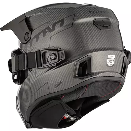 CKX Kypärä Titan AMS Matta Carbon + Ajolasit, L - Duell ajovarusteet - 59379 - 1