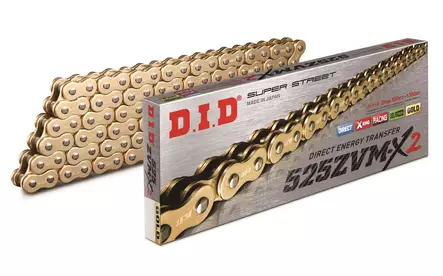 D.I.D 525ZVM-X2 G&G Chain+Connecting link rivet type (ZJ) - Duell MP varaosat ja tarvikkeet - 116739 - 1