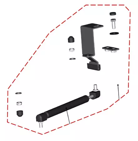 DFK Vasen Oven kaasusylinterisarja Polaris Ranger 1000 - Duell ATV varaosat ja tarvikkeet - 29109 - 1