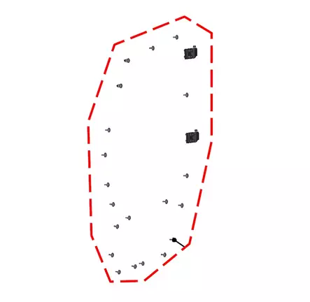 DFK Vasen Ovi Sarana- ja kiinnikesarja CFMoto Zforce 550/800 - Duell ATV varaosat ja tarvikkeet - 29289 - 1