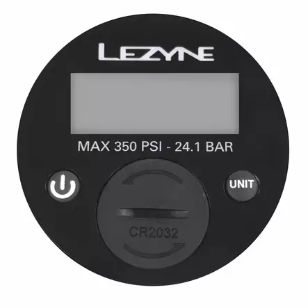 Digitaalinen painemittari LEZYNE jalkapumppuihin 2.5" max. 24 bar (350 psi) - Duell polkupyörien varaosat ja tarvikkeet - 139429 - 1