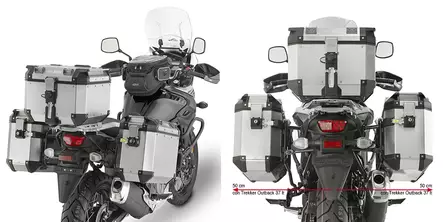 Givi putkisivutelineet Trekker Outback Suzuki DL650 V-Strom 17- - Duell MP varaosat ja tarvikkeet - 103069 - 1