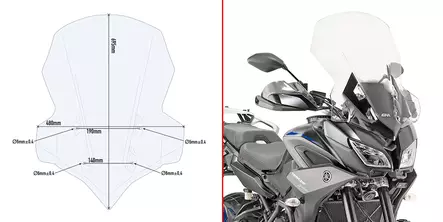 GIVI SPOILER YAMAHA TRACER - Duell MP varaosat ja tarvikkeet - 100819 - 1