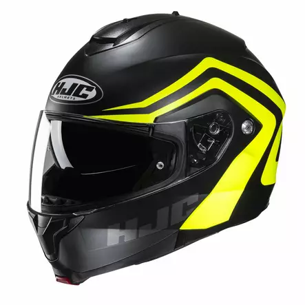HJC Kypärä C91N Nepos MC3HSF Musta/Fluo Keltainen M - Duell ajovarusteet - 56749 - 1