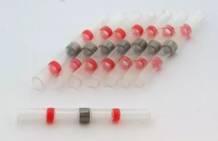 Hyper Jatkoliitin juotostina & kutistesukka Pun. 10kpl 0.5-1.5mm2 - Duell muut varaosat ja tarvikkeet - 21439 - 1