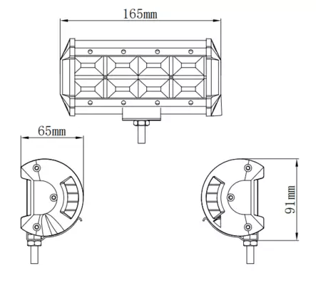 Kinwons Led Kaukovalopaneeli 10-30V 96W Flood - Duell ATV varaosat ja tarvikkeet - 138489 - 1