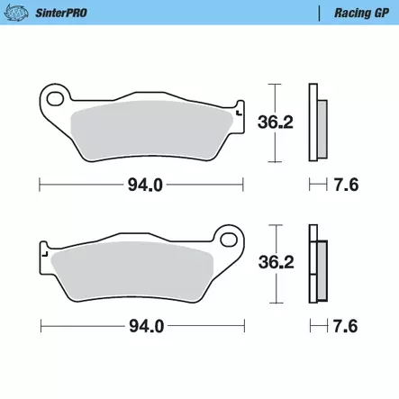 Moto-Master Jarrupalat KTM: 125-200-250-300-350-360-380-440-500 All SX Brembo - Duell MP varaosat ja tarvikkeet - 120259 - 1