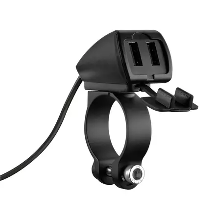 Optiline Trek rainproof double usb charger 3 types of fixing 5400 mA 30W 91812 - Duell MP varaosat ja tarvikkeet - 117039 - 1
