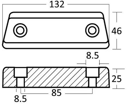 Osculati anodi Volvo Penta 290/SP/DP/PJX - Duell venetarvikkeet - 135609 - 1