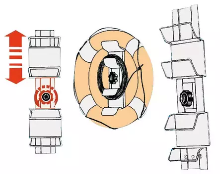 Osculati Ringbuoy square bracket - Duell venetarvikkeet - 5569 - 1