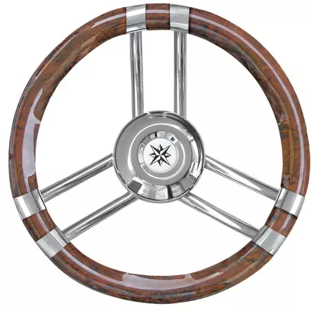 Osculati Steer. wheel C root coated laquered/SS 350 mm - Duell venetarvikkeet - 4959 - 1