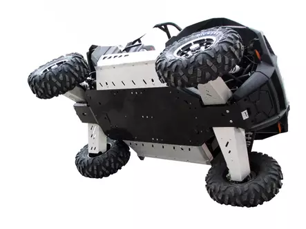 Polaris RZR 800 S Alumiini+Muovi-combo pohjapanssarisarja - Polaris Pohjapanssarit - 239 - 1