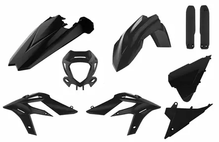 Polisport Full kit X-TRAINER (20-22) Black (1) - Duell MP varaosat ja tarvikkeet - 129649 - 1