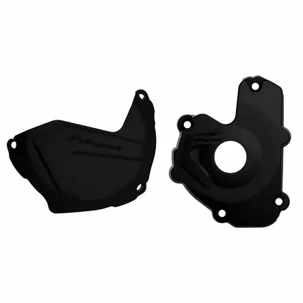 Polisport Kit Clutch+Ignition cover protector KX250F (13-16) Black (24) - Duell MP varaosat ja tarvikkeet - 128859 - 1