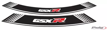 Puig Kit 8 Rim Strips Gsxr C/White - Duell MP varaosat ja tarvikkeet - 92689 - 1