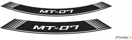 Puig Kit 8 Rim Strips Mt-07 C/Silver - Duell MP varaosat ja tarvikkeet - 90329 - 1