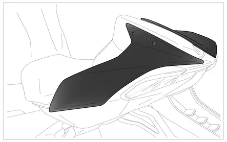Puig Rear Seat Cowls Honda Cbr1000Rr Fireblade/Sp 20'-2 - Duell MP varaosat ja tarvikkeet - 98179 - 1