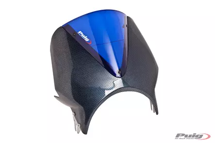 Puig Windscreen Mod.Vision Semif.C/Carbon Screen C/Blue - Duell MP varaosat ja tarvikkeet - 100039 - 1