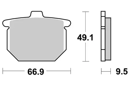Sbs Jarrupalat Ceramic - Duell MP varaosat ja tarvikkeet - 123189 - 1