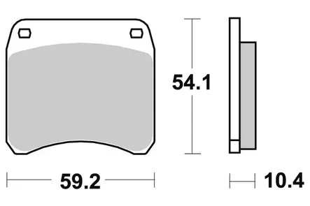 Sbs Jarrupalat Dual Carbon - Duell MP varaosat ja tarvikkeet - 123239 - 1