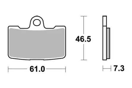 Sbs Jarrupalat Sintered - Duell MP varaosat ja tarvikkeet - 123299 - 1