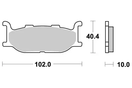 Sbs Jarrupalat Sintered - Duell MP varaosat ja tarvikkeet - 123639 - 1