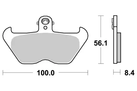 Sbs Jarrupalat Sintered - Duell MP varaosat ja tarvikkeet - 123709 - 1