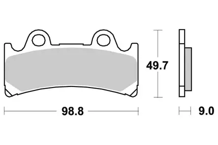 Sbs Jarrupalat Sintered - Duell MP varaosat ja tarvikkeet - 123959 - 1