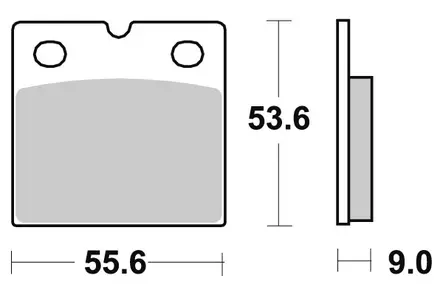 Sbs Jarrupalat Sintered Taakse - Duell MP varaosat ja tarvikkeet - 123789 - 1