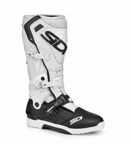 SIDI Crossair MX Saapas Musta Valkoinen 49 - Duell ajovarusteet - 47629 - 1