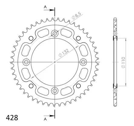 Supersprox Stealth Takaratas KTM SX85 Kulta 49 - Duell MP varaosat ja tarvikkeet - 118309 - 1