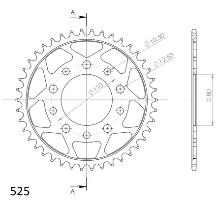 Supersprox Teräs takaratas 1332.42 - Duell MP varaosat ja tarvikkeet - 119159 - 1