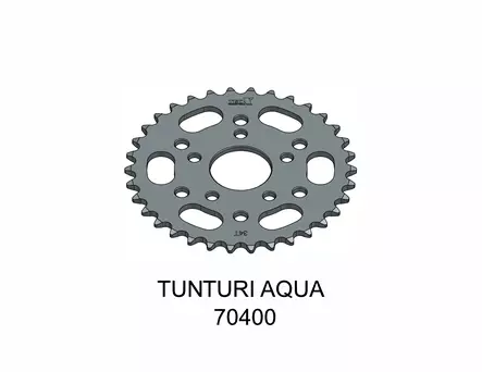 Tec-X Takaratas 34 hammasta (415) Tunturi Aqua SuperSport Break / Helkama AX - Duell mopojen varaosat ja tarvikkeet - 118299 - 1