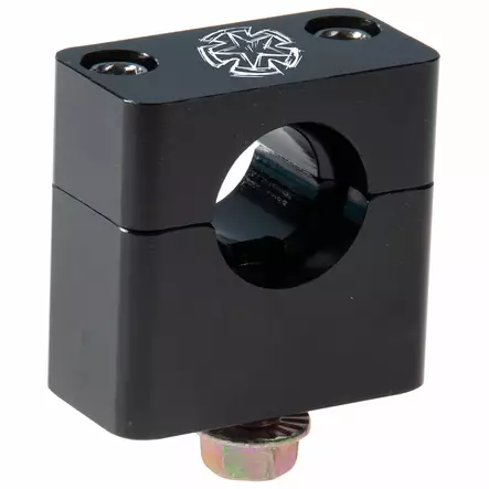 Timeless Ohjaustangon kiinnikepari Musta 22mm M10 Monkey Type / Pitbike - Duell mopojen varaosat ja tarvikkeet - 114959 - 1