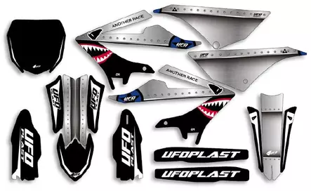 UFO Graphic Kit YZ 125/250 2022- Thunder Black - Duell MP varaosat ja tarvikkeet - 47849 - 1