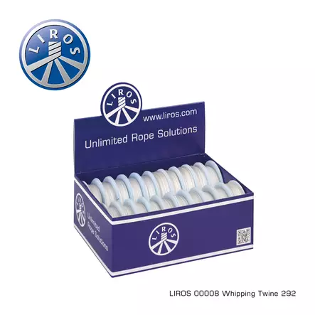 Whipping Twine heavy waxed White 1.5mm x 20m (20pcs) - Duell venetarvikkeet - 66119 - 1