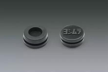 Yoshimura RUBBER GROMMET WITH LOGO TO COVER END-CAP INSERT HOLE FOR RS-9 MUFFLE - Duell MP varaosat ja tarvikkeet - 112329 - 1