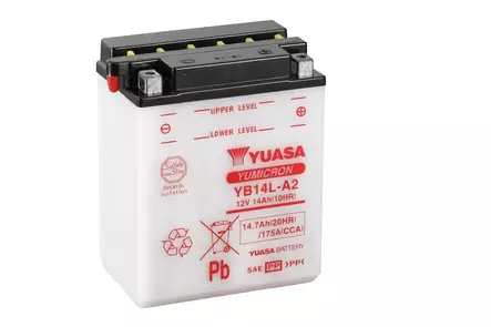 Yuasa akku YB14L-A2 (cp) Happopatruuna mukana (4) - Duell muut varaosat ja tarvikkeet - 131429 - 1