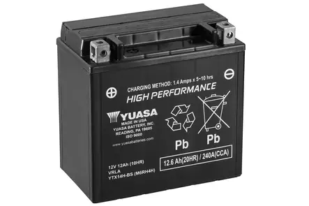 Yuasa akku YTX14H-BS (cp) - Duell muut varaosat ja tarvikkeet - 132039 - 1