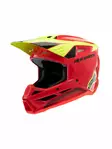 Alpinestars Kypärä SM3 Nuorten Fray Punainen/Keltainen Fluo/Musta YM 50-51cm - Duell ajovarusteet - 36949 - 1