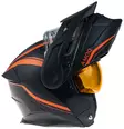 AMOQ Ballast kypärä sähkövisiirillä Musta/Oranssi, 2XL - Duell ajovarusteet - 53019 - 1