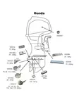 Anodi alumiini evä Honda/Yamaha 20-50HP - Duell venetarvikkeet - 135919 - 1