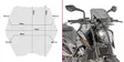 GIVI SPECIFIC SCREEN FUME' KTM - Duell MP varaosat ja tarvikkeet - 100989 - 1