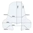 Givi Specific screen transparent with serigraphy 52 x 66.5 cm (H x W) - Duell MP varaosat ja tarvikkeet - 100969 - 1