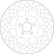 GOLDFREN arrulevy yd292 hd82.5 id50.5 t4.9 - Duell MP varaosat ja tarvikkeet - 67539 - 1