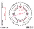JT Takaratas Alumiini 7075 T6 Punainen JTA215.56RED - Duell MP varaosat ja tarvikkeet - 118759 - 1
