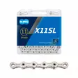 Ketju 11-v KMC X11SL Silver 1/2 x 11/128" 118L - Duell polkupyörien varaosat ja tarvikkeet - 8909 - 1