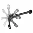 Läpiakseli Novatec takanapaan pikalinkulla 142mm:n navalle M12x172mm x P1.5xT - Duell polkupyörien varaosat ja tarvikkeet - 104349 - 1