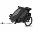 Lastenkuljetusperäkärry THULE Chariot Sport 2 double musta - Duell polkupyörien varaosat ja tarvikkeet - 139829 - 1