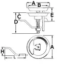 Luukkuvedin 70mm - Duell venetarvikkeet - 5669 - 1